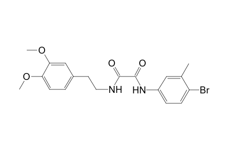 N'-(4-bromanyl-3-methyl-phenyl)-N-[2-(3,4-dimethoxyphenyl)ethyl]ethanediamide
