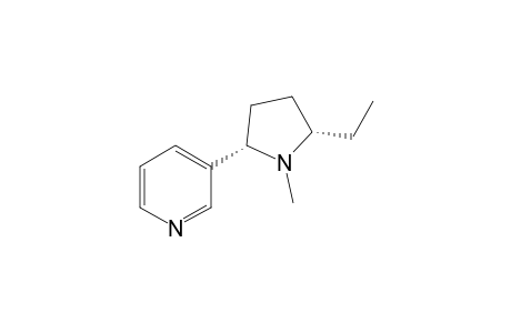 3-[(2S,5S)-5-ethyl-1-methylpyrrolidin-2-yl]pyridine