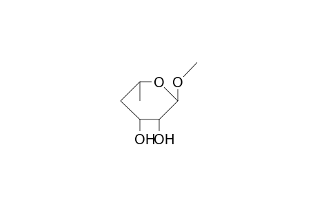 Methyl 4,6-dideoxy.alpha.-L-lyxo-hexopyranoside