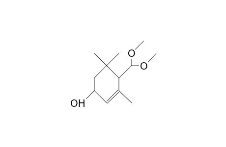 3,5,5-Trimethyl-4-dimethoxymethyl-2-cyclohexen-1-ol