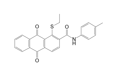 1-(ethylthio)-9,10-diketo-N-(p-tolyl)anthracene-2-carboxamide