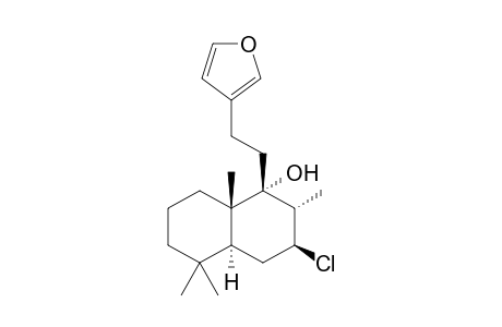 15,16-Epoxy-7.beta.-chloro-9.alpha.-hydroxy-labda-13(16),14-diene