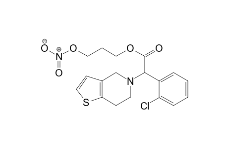2-(2-Chlorophenyl)-2-(4,5,6,7-tetrahydrothieno[3,2-c]pyridin-5(4H)-yl)acetic acid(3-nitrooxypropanol)ester