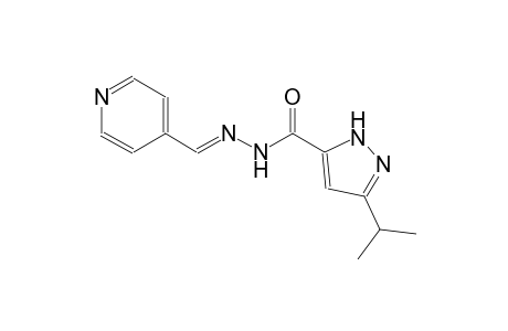 1H-pyrazole-5-carboxylic acid, 3-(1-methylethyl)-, 2-[(E)-4-pyridinylmethylidene]hydrazide