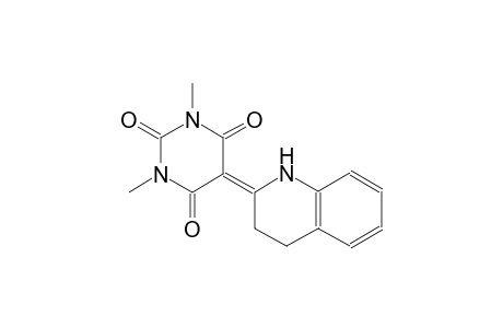 2,4,6(1H,3H,5H)-pyrimidinetrione, 5-(3,4-dihydro-2(1H)-quinolinylidene)-1,3-dimethyl-