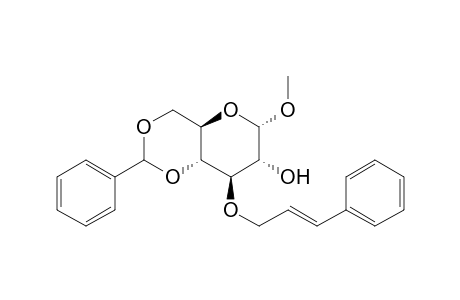 Methyl 4,6-O-Benzylidene-3-O-cinnamyl-.alpha.-D-glucopyranoside
