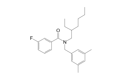 Benzamide, 3-fluoro-N-(3,5-dimethylbenzyl)-N-(2-ethylhexyl)-