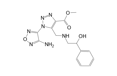 methyl 1-(4-amino-1,2,5-oxadiazol-3-yl)-5-{[(2-hydroxy-2-phenylethyl)amino]methyl}-1H-1,2,3-triazole-4-carboxylate