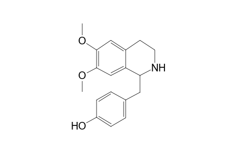 4-[(6,7-Dimethoxy-1,2,3,4-tetrahydro-1-isoquinolinyl)methyl]phenol