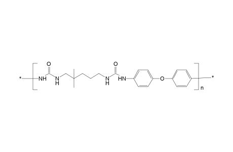 Poly(ureylene-2-dimethylpentamethyleneureylene-2-dimethylpentamethyleneureylene-1,4-phenyleneoxy-1,4-phenylene); copoly(urea-ether), aliphatic-aromatic