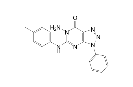 6-Amino-3,6-dihydro-3-phenyl-5-[(p-methylphenyl)amino]-7H-1,2,3-triazolo[4,5-d]pyrimidin-7-one