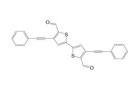 4,4'-bis[Phenylethynyl]-2,2'-bithiophene-5,5'-dicarbaldehyde