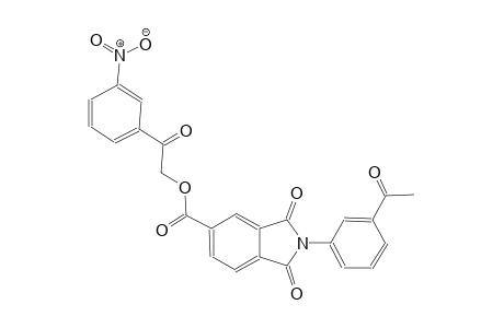 1H-isoindole-5-carboxylic acid, 2-(3-acetylphenyl)-2,3-dihydro-1,3-dioxo-, 2-(3-nitrophenyl)-2-oxoethyl ester