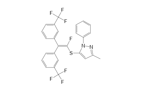 5-((1-fluoro-2,2-bis(3-(trifluoromethyl)phenyl)vinyl)thio)-3-methyl-1-phenyl-1H-pyrazole