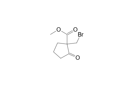 Cyclopentanecarboxylic acid, 1-(bromomethyl)-2-oxo-, methyl ester