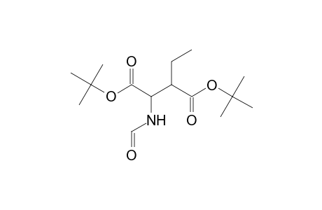 2-Ethyl-3-formylaminosuccinic acid, di-t-butyl ester