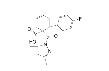 3-cyclohexene-1-carboxylic acid, 1-[(3,5-dimethyl-1H-pyrazol-1-yl)carbonyl]-6-(4-fluorophenyl)-4-methyl-