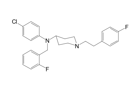 N-4-Chlorophenyl-N-2-fluorobenzyl-1-[2-(4-fluorophenyl)ethyl]piperidin-4-amine