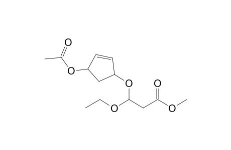 Methyl 3-(4'-Acetoxycyclopent-2'-enyloxy)-3-ethoxypropionate