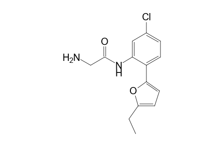 2-Amino-N-[5-chloro-2-(5-ethyl-2-furyl)phenyl]acetamide