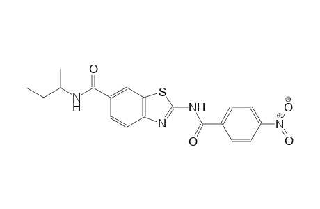 N-(sec-butyl)-2-[(4-nitrobenzoyl)amino]-1,3-benzothiazole-6-carboxamide