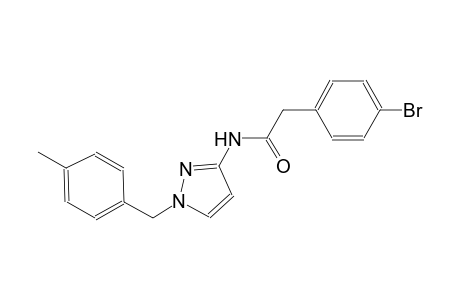 2-(4-bromophenyl)-N-[1-(4-methylbenzyl)-1H-pyrazol-3-yl]acetamide