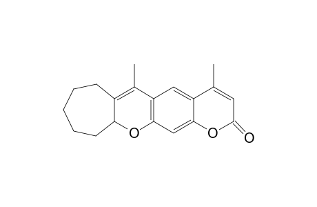 4,6-Dimethyl-7,8,9,10,11,11a-hexahydro-2H-pyrano[5,6-g]cyclohepta[2,1-b]2H-chromen-2-one