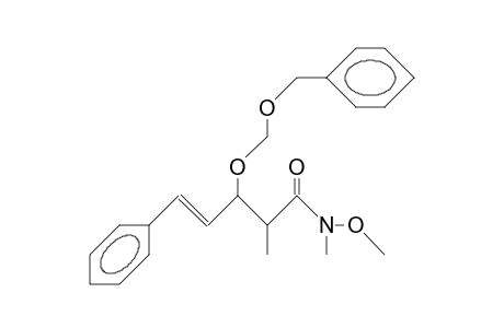 3R-Benzyloxymethoxy-N-methoxy-N,2S-dimethyl-5-phenyl-4-pentenamide