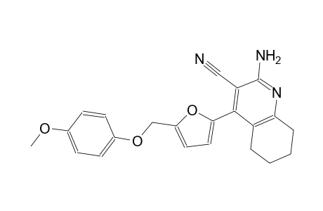 2-amino-4-{5-[(4-methoxyphenoxy)methyl]-2-furyl}-5,6,7,8-tetrahydro-3-quinolinecarbonitrile