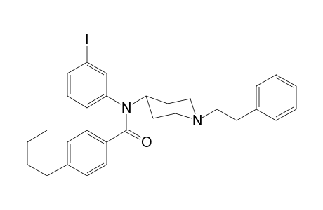 4-Butyl-N-(3-iodophenyl)-N-[1-(2-phenylethyl)piperidin-4-yl]benzamide
