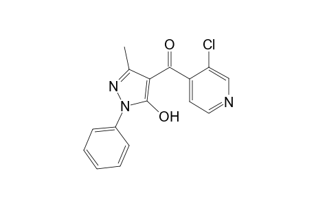(3-Chloropyridin-4-yl)-95-hydroxy-3-methyl-1-phenyl-1H-pyrazol-4-yl)methanone