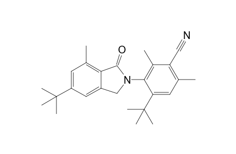 6-tert-Butyl-2-(4,6-dimethyl-5-cyano-2-tert-butylphenyl)-4-methyl-3H-dihydrobenzo[c]pyrrole-3-one