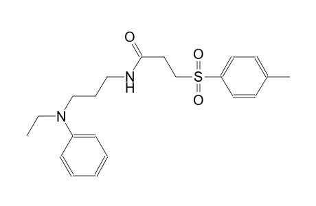 N-[3-(ethylanilino)propyl]-3-[(4-methylphenyl)sulfonyl]propanamide