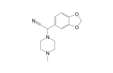 2-(3,4-Dioxymethylenphenyl)-2-(4-methylpiperazin-1-yl)acetonitrile