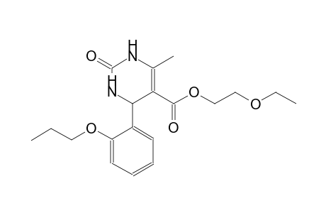2-ethoxyethyl 6-methyl-2-oxo-4-(2-propoxyphenyl)-1,2,3,4-tetrahydro-5-pyrimidinecarboxylate