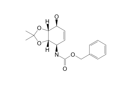 (3aR,4S,7R,7aS)-7-(Carbobenzyloxyamino)-3a,4,7,7a-tetrahydro-2,2-dimethyl-1,3-benzodioxol-4-ol