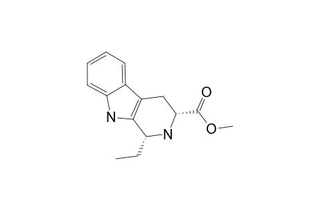 CIS-[3-(METHOXYCARBONYL)-1,2,3,4-TETRAHYDRO-9H-PYRIDO-[3,4-B]-INDOL-1-YL]-(1-ETHANE)