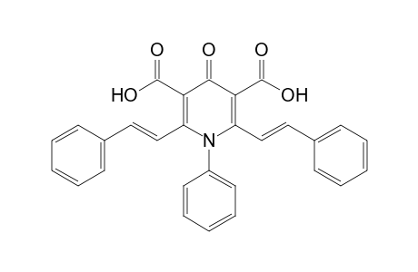 1,4-dihydro-2,6-distyryl-4-oxo-1-phenyl-3,5-pyridinedicarboxylic acid