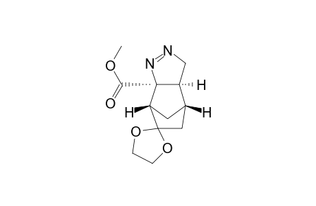 Spiro[1,3-dioxolane-2,6'-[4,7]methano[6H]indazole]-7'a(7'H)-carboxylic acid, 3',3'a,4',5'-tetrahydro-, methyl ester, (3'a.alpha.,4'.beta.,7'.beta.,7'a.alpha.)-