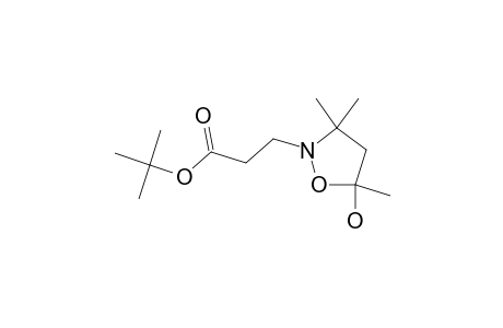 TERT.-BUTYL_5-HYDROXY-3,3,5-TRIMETHYLISOXAZOLIDINE-2-PROPIONATE
