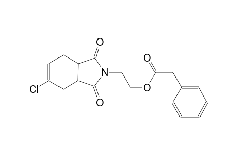 benzeneacetic acid, 2-(5-chloro-1,3,3a,4,7,7a-hexahydro-1,3-dioxo-2H-isoindol-2-yl)ethyl ester