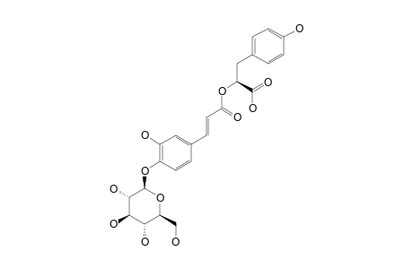 4'-O-BETA-D-GLUCOPYRANOSYL-ISORINIC-ACID;2R-O-(4'-O-BETA-D-GLUCOPYRANOSYL-CAFFEOYL)-3-(4-HYDROXYPHENYL)-LACTIC-ACID