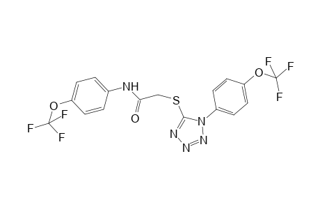 N-[4-(trifluoromethoxy)phenyl]-2-[1-[4-(trifluoromethoxy)phenyl]tetrazol-5-yl]sulfanyl-acetamide