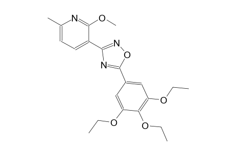 2-methoxy-6-methyl-3-[5-(3,4,5-triethoxyphenyl)-1,2,4-oxadiazol-3-yl]pyridine