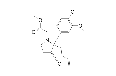 rac-N-Methoxycarbonylmethyl-2-(but-3-en-1-yl)-2-(3,4-dimethoxyphenyl)pyrrolidin-3-one