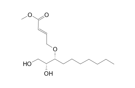 (2E,6R,7R)-7,8-Dihydroxy-5-oxa-6-heptyl-2-octenoic acid methyl ester