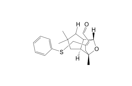 (3.alpha.,4.beta.,8.beta.,8a.alpha.)-(+-)-1,2,3,3a,4,7,8,8a-Octahydro-2,2,8-trimethyl-6-[(phenylthio)methyl]-4,8-epoxyazulen-5-carboxaldehyde