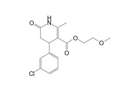 3-pyridinecarboxylic acid, 4-(3-chlorophenyl)-1,4,5,6-tetrahydro-2-methyl-6-oxo-, 2-methoxyethyl ester