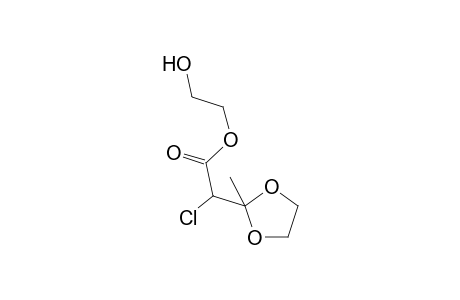 1,3-Dioxolane-2-acetic acid, .alpha.-chloro-2-methyl-, 2-hydroxyethyl ester