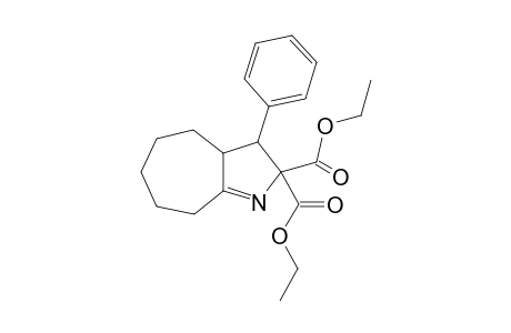 Diethyl 3-phenyl-2,3,3a,4,5,6,7,8-octahydrocycloheptena[b]pyrroline-2,2-dicarboxylate